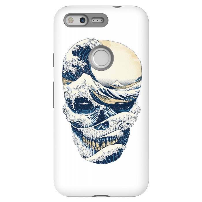 Pixel StrongFit The Great Wave off Skull by Afif Quilimo
