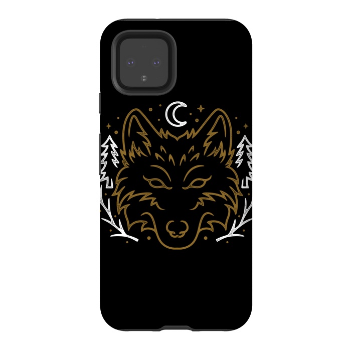 Pixel 4 StrongFit Wolf Bench by Afif Quilimo