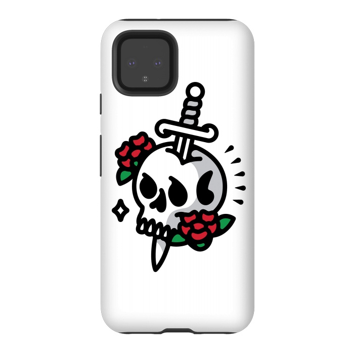 Pixel 4 StrongFit Death Flower Tattoo by Afif Quilimo