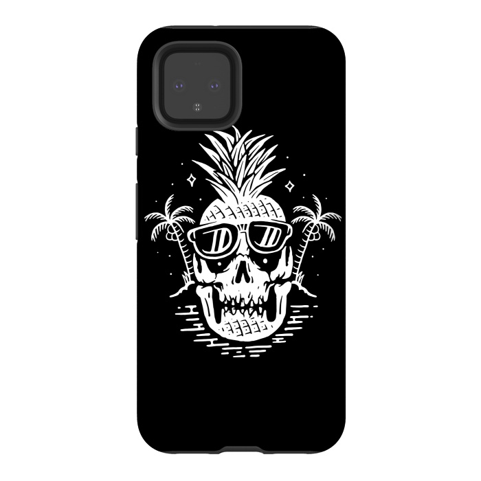 Pixel 4 StrongFit Skull Pineapple 2 by Afif Quilimo