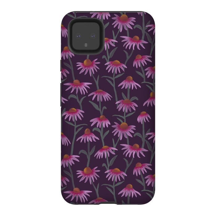 Pixel 4XL StrongFit Echinacea Flowers by Tishya Oedit
