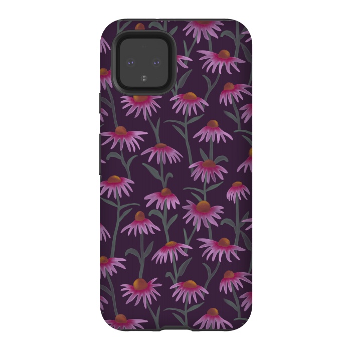 Pixel 4 StrongFit Echinacea Flowers by Tishya Oedit