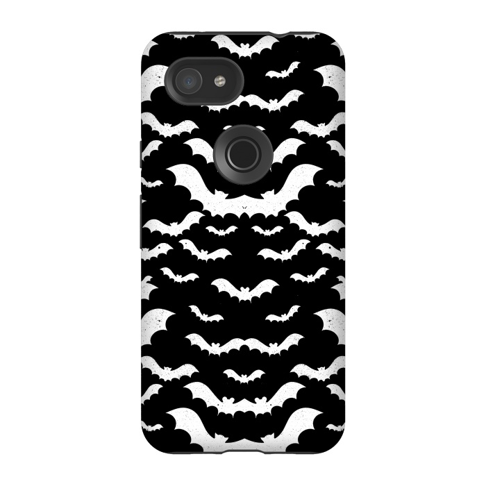 Pixel 3A StrongFit Spooky bats Halloween pattern by Oana 