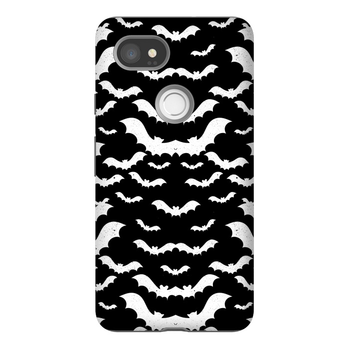 Pixel 2XL StrongFit Spooky bats Halloween pattern by Oana 