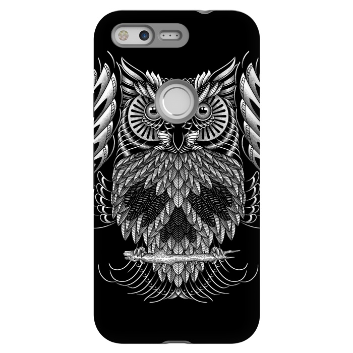 Pixel StrongFit Owl Skull Ornate (Dark) by Afif Quilimo