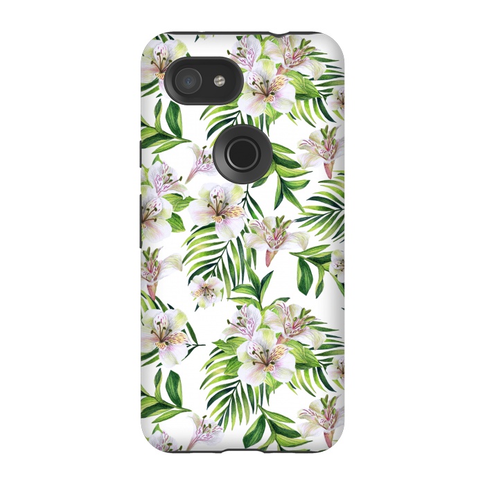 Pixel 3A StrongFit White flowers by Julia Badeeva