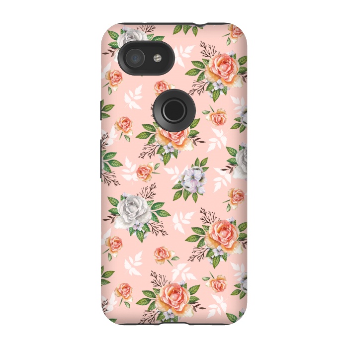 Pixel 3A StrongFit Vintage roses by Julia Badeeva