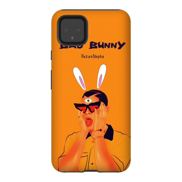 Pixel 4XL StrongFit bad bunny by stephania