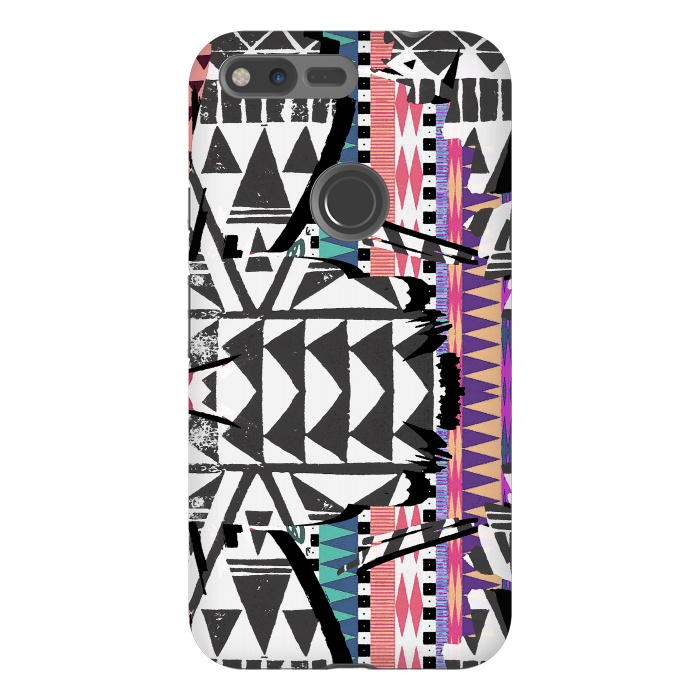 Pixel XL StrongFit Colourful African inspired ethnic print by Oana 