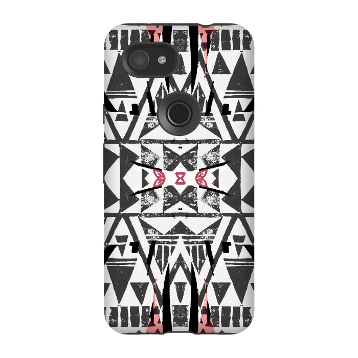 Pixel 3A StrongFit Ethnic tribal triangles by Oana 