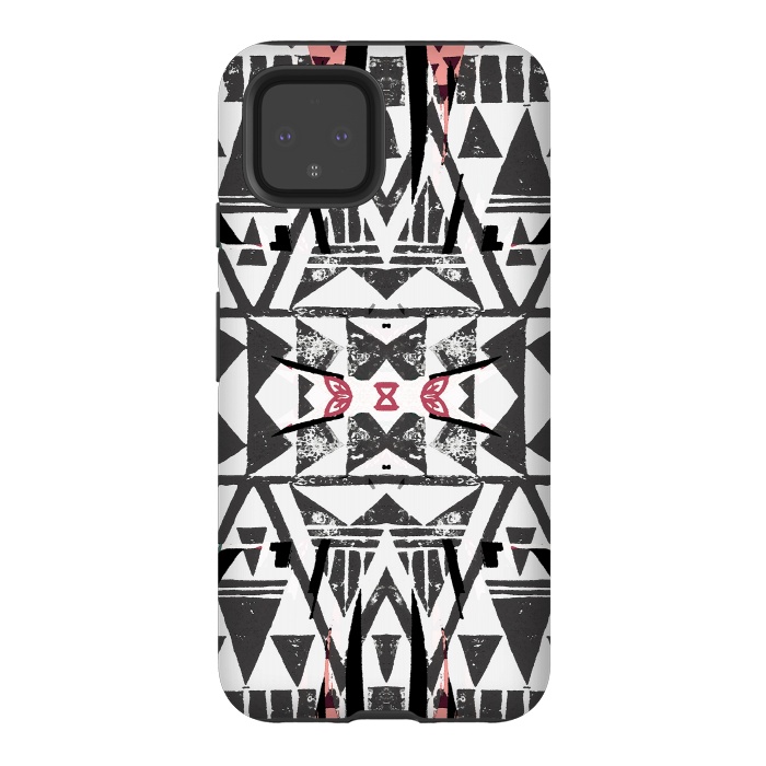 Pixel 4 StrongFit Ethnic tribal triangles by Oana 