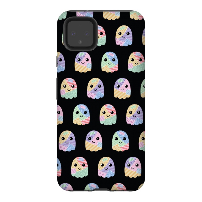 Pixel 4XL StrongFit Patchwork ghost pattern by Laura Nagel