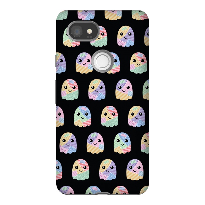 Pixel 2XL StrongFit Patchwork ghost pattern by Laura Nagel