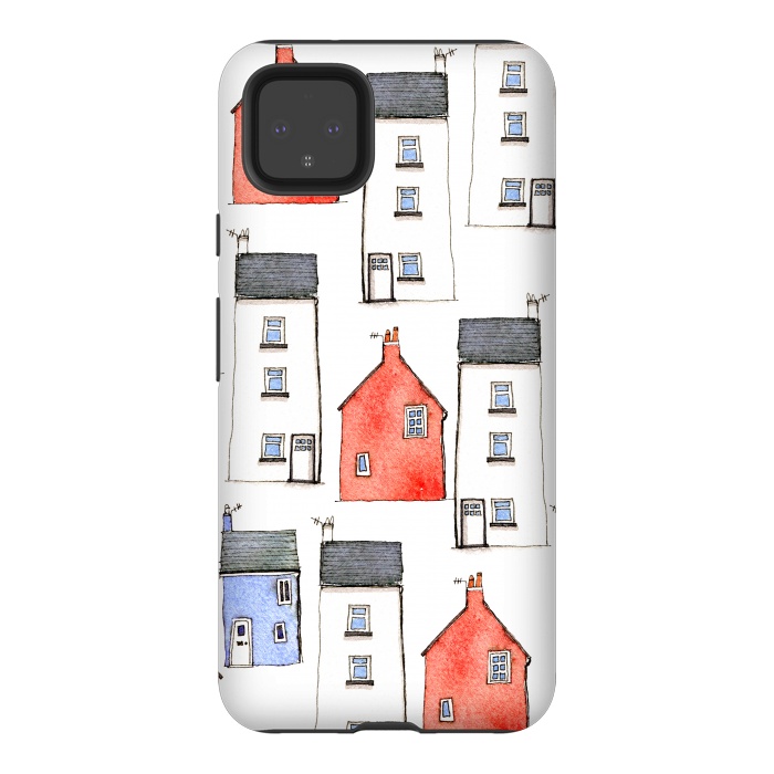 Pixel 4XL StrongFit Devon Houses by Nic Squirrell