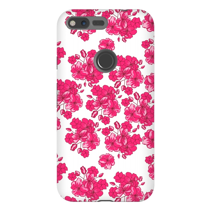 Pixel XL StrongFit pink floral print 2 by MALLIKA