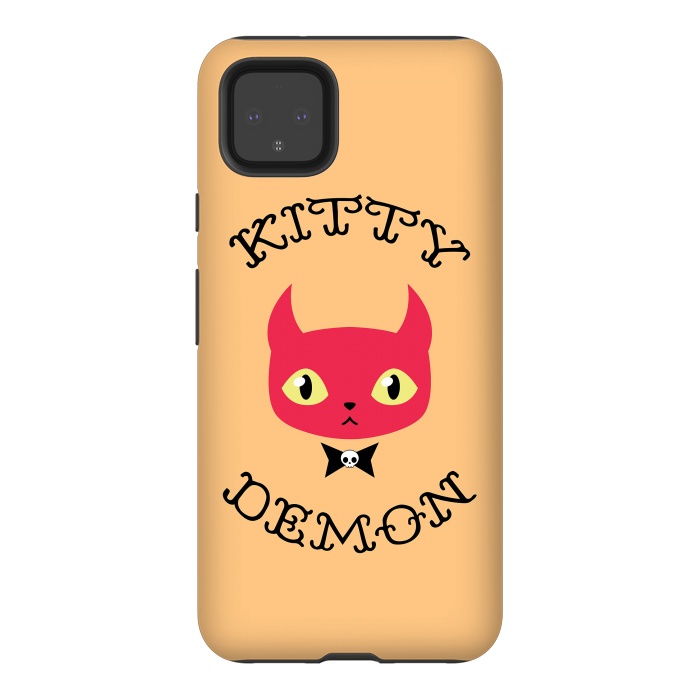 Pixel 4XL StrongFit Kitty demon by Laura Nagel
