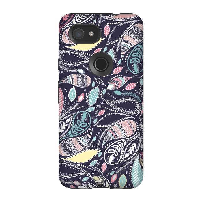 Pixel 3A StrongFit Paisley Princess by Rose Halsey