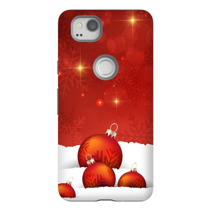 Pixel 2 StrongFit Red Christmas by Texnotropio