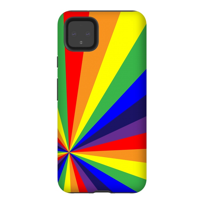 Pixel 4XL StrongFit rainbow rays by MALLIKA
