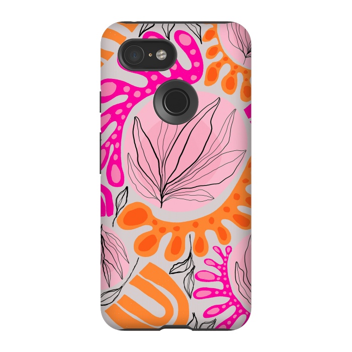 Pixel 3 StrongFit Matiso Floral by Hanny Agustine