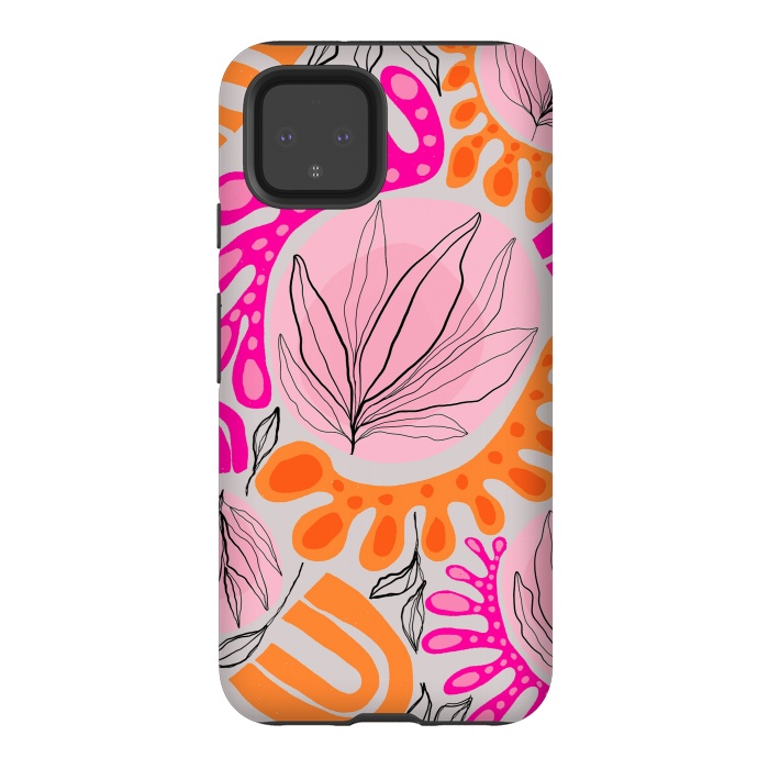 Pixel 4 StrongFit Matiso Floral by Hanny Agustine