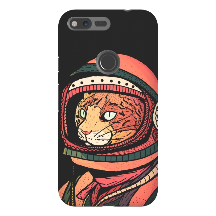 Pixel XL StrongFit The ginger space cat by Steve Wade (Swade)