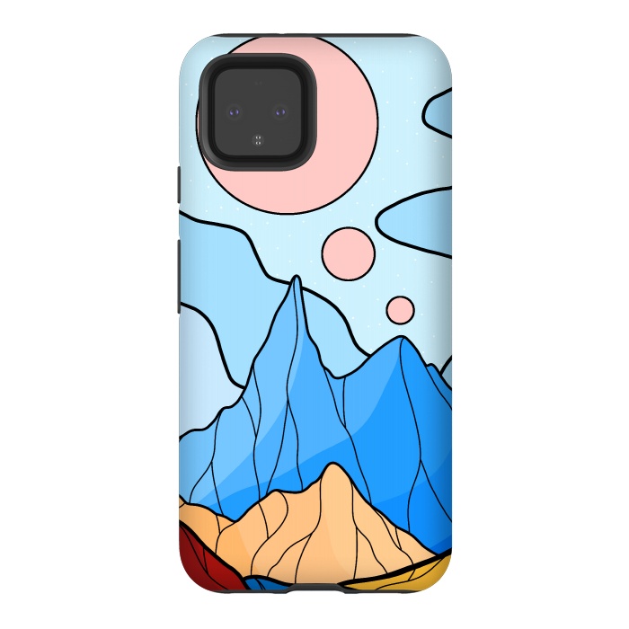 Pixel 4 StrongFit The 3 moons and the blue peak by Steve Wade (Swade)