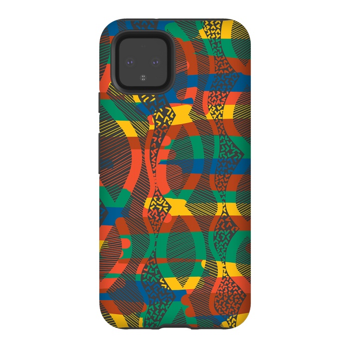 Pixel 4 StrongFit African Lineart by Hanny Agustine