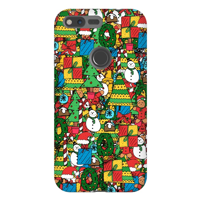 Pixel XL StrongFit Merry Christmas pattern by Steve Wade (Swade)