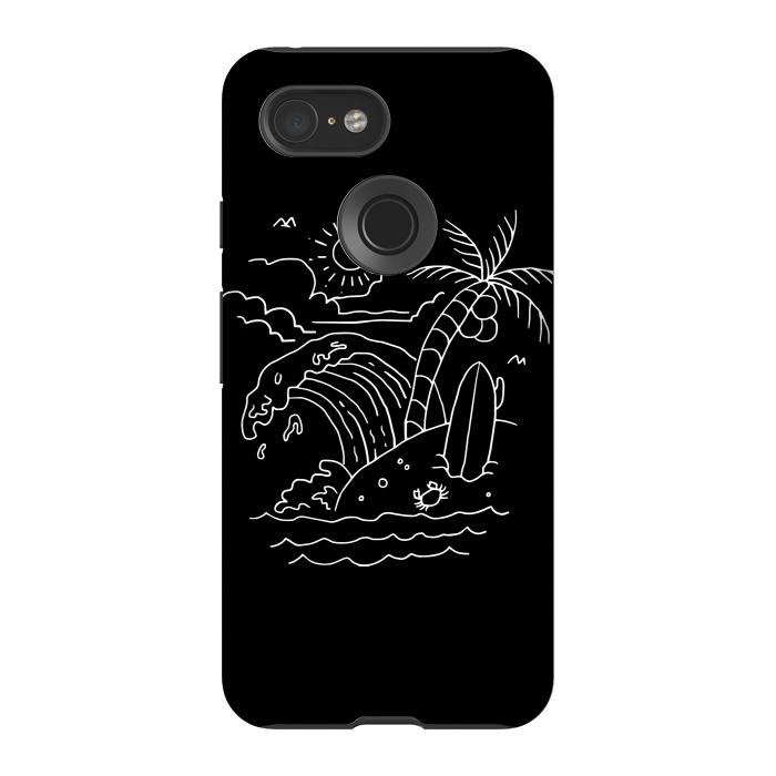 Pixel 3 StrongFit The Waves are Calling ( for dark) by Afif Quilimo