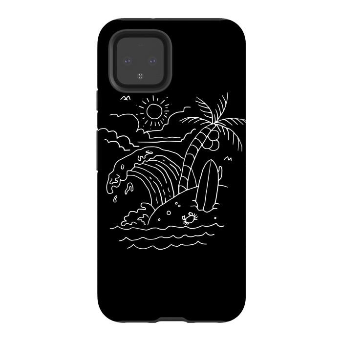 Pixel 4 StrongFit The Waves are Calling ( for dark) by Afif Quilimo