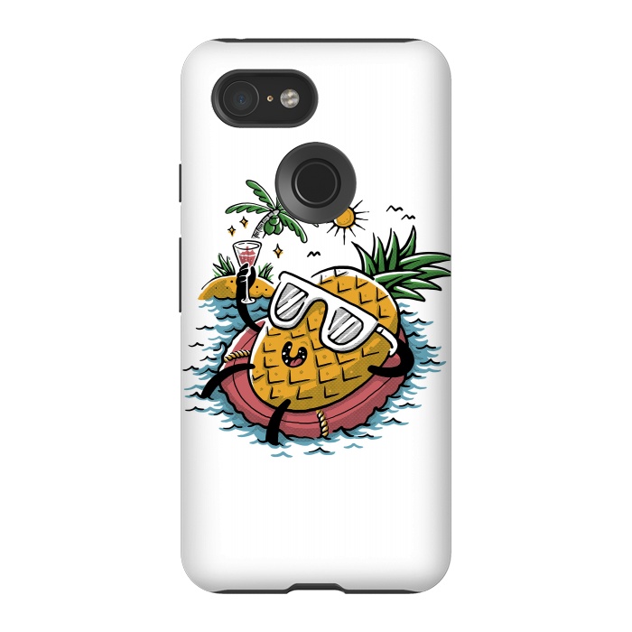 Pixel 3 StrongFit Pineapple Relaxing by Afif Quilimo