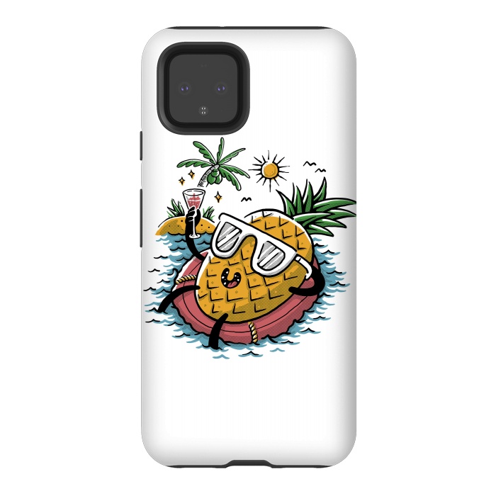 Pixel 4 StrongFit Pineapple Relaxing by Afif Quilimo