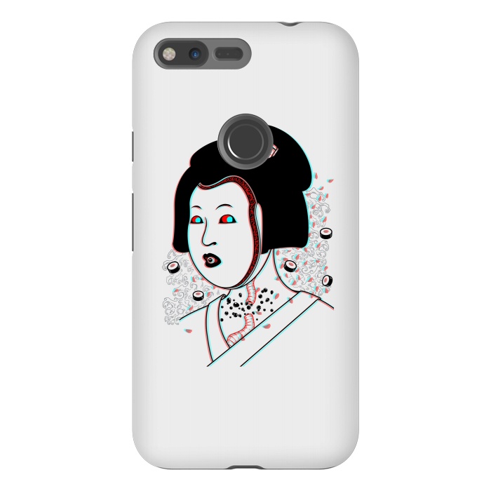 Pixel XL StrongFit Psychedelic Geisha by Pigboom