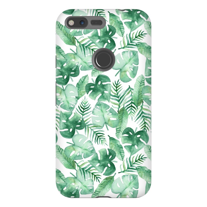 Pixel XL StrongFit Tropical Jungle on White by Tangerine-Tane