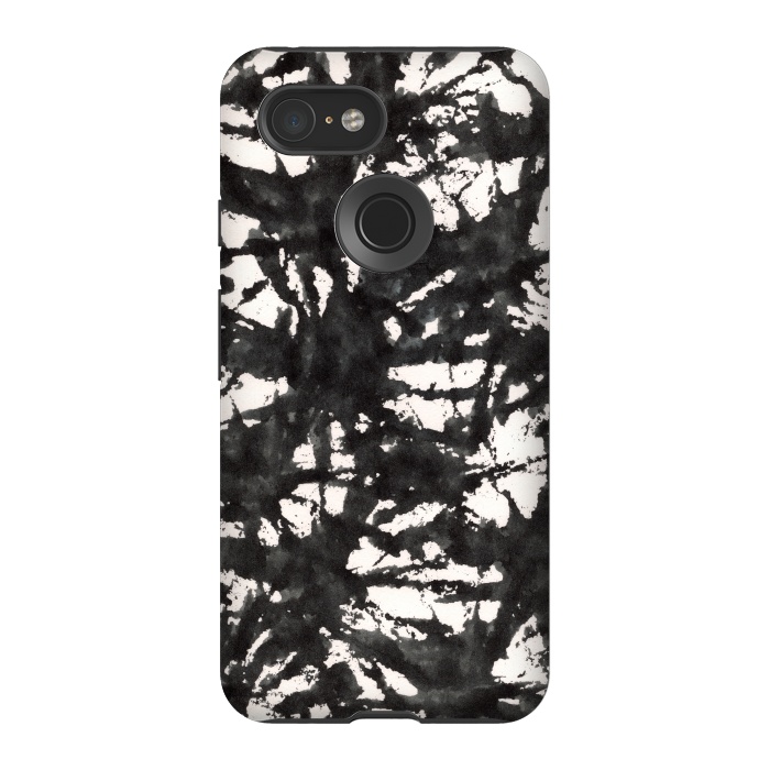 Pixel 3 StrongFit Black Watercolor Stamp by Hanny Agustine