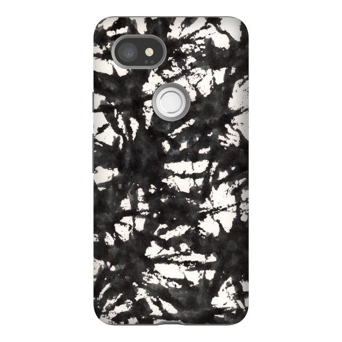 Pixel 2XL StrongFit Black Watercolor Stamp by Hanny Agustine