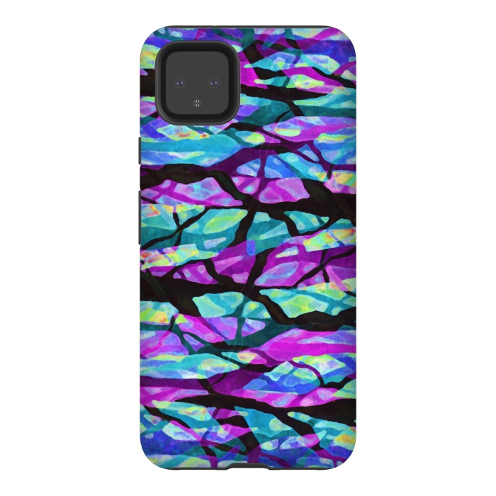 Pixel 4XL StrongFit Abstract Trees Digital Art G551 by Medusa GraphicArt