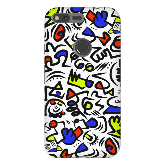 Pixel XL StrongFit Mondrian Abstract by Hanny Agustine