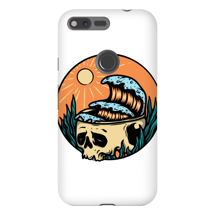 Pixel XL StrongFit Skull & Wave by Afif Quilimo