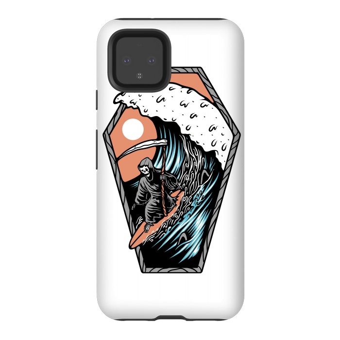 Pixel 4 StrongFit Surf Till Die by Afif Quilimo