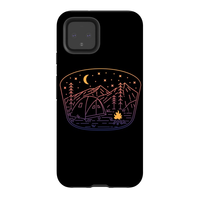 Pixel 4 StrongFit Camp Fire Line by Afif Quilimo