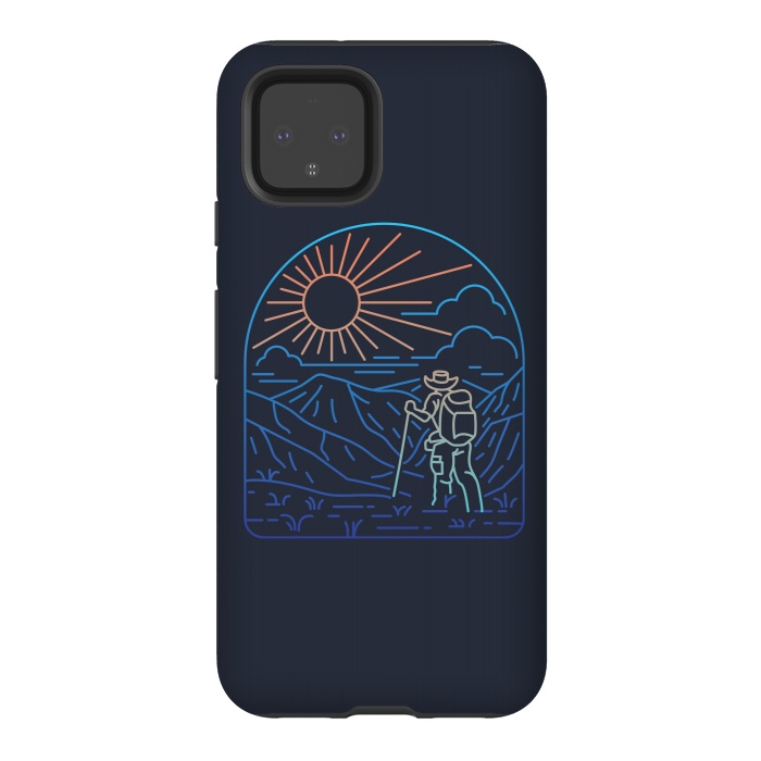 Pixel 4 StrongFit Hiker Line by Afif Quilimo