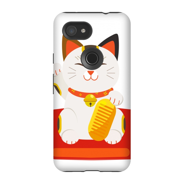 Pixel 3A StrongFit lucky cat by haroulita