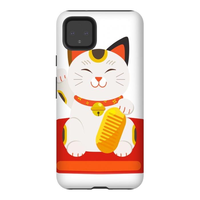Pixel 4XL StrongFit lucky cat by haroulita
