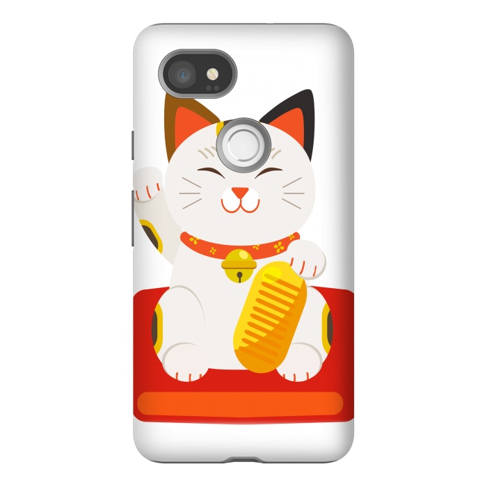 Pixel 2XL StrongFit lucky cat by haroulita