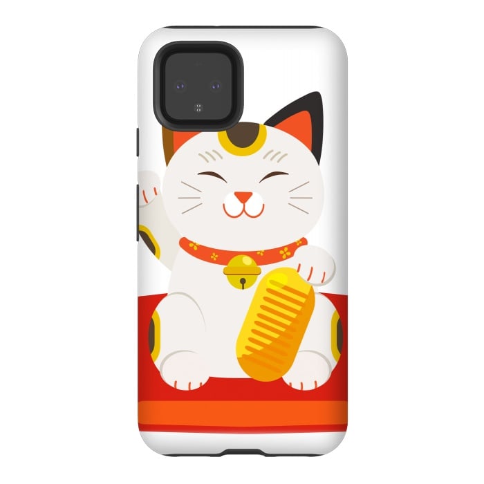 Pixel 4 StrongFit lucky cat by haroulita