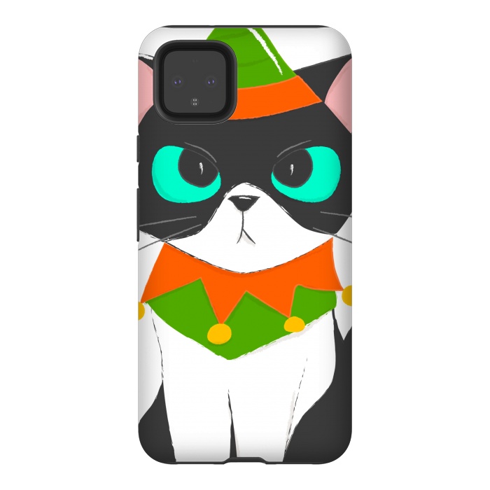 Pixel 4XL StrongFit funny kitty by haroulita