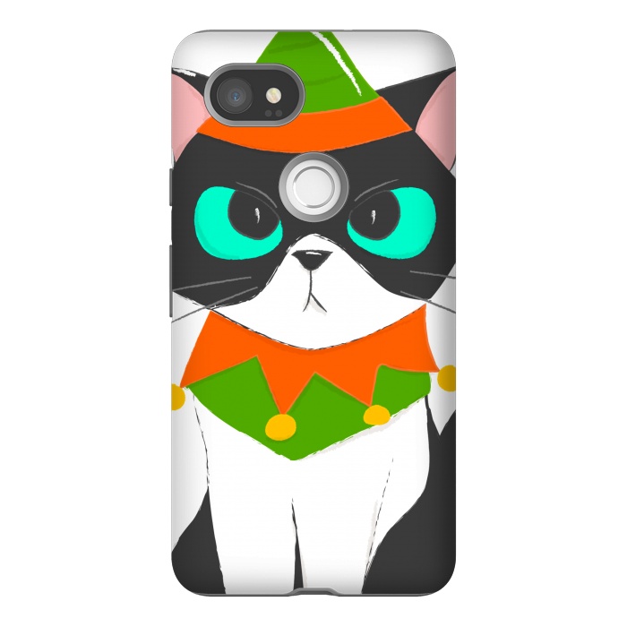 Pixel 2XL StrongFit funny kitty by haroulita