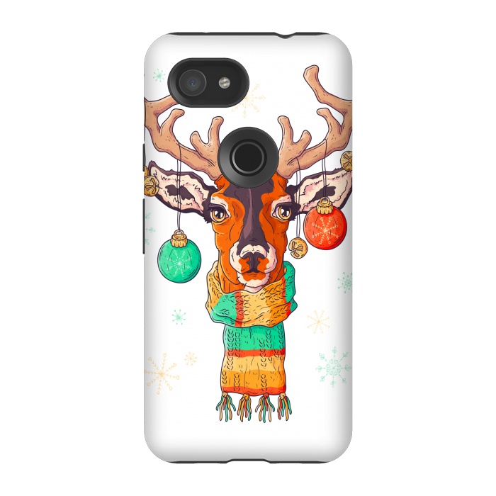 Pixel 3A StrongFit christmas reindeer by haroulita